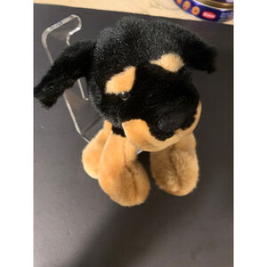 Ganz Heritage Collection Plush Dog Toy Black/Tan One Size